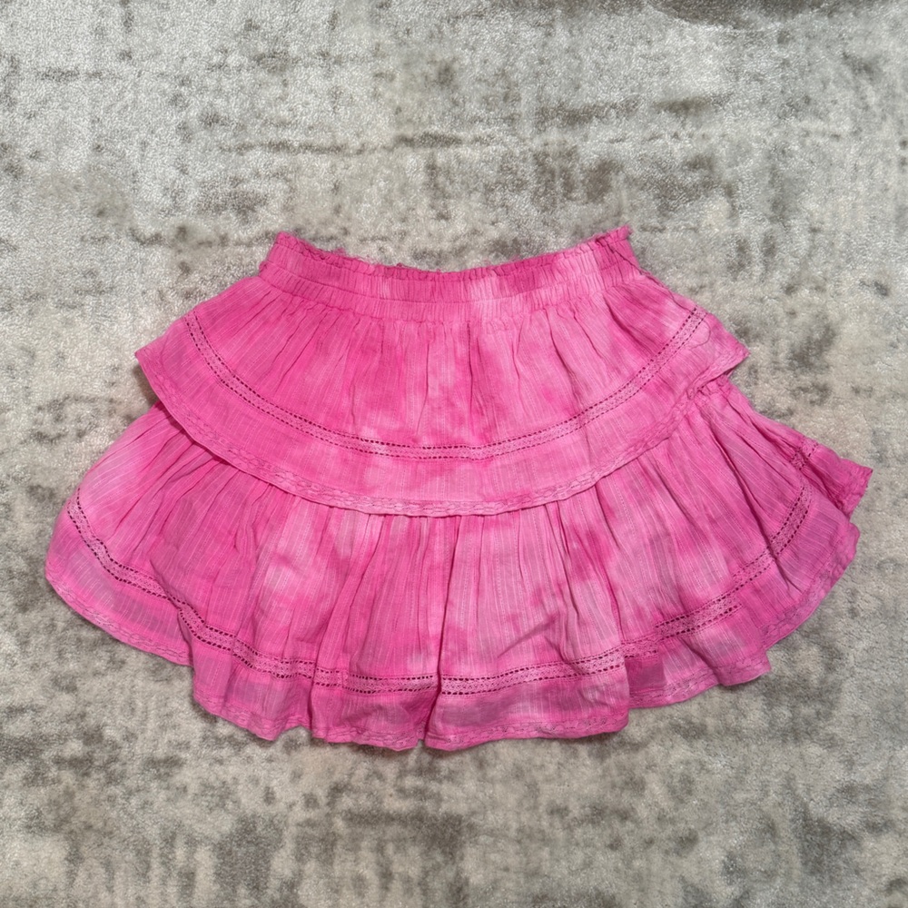 LoveShackFancy Ruffle Mini Skirt - Picture 3 of 4